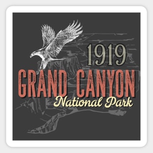 Grand Canyon National Park Arizona AZ Vintage Eagle Sticker